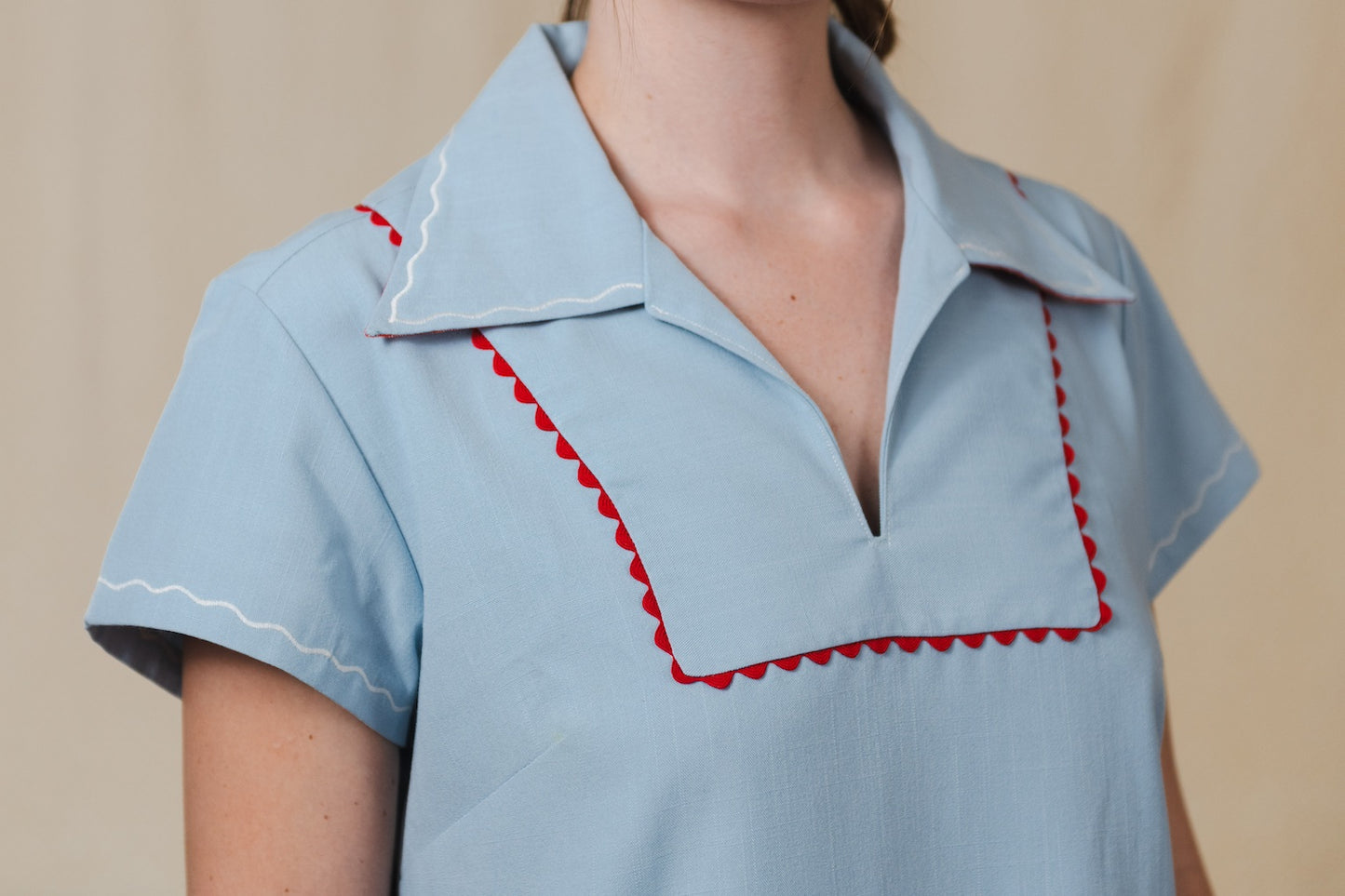 Blue Collared Dress