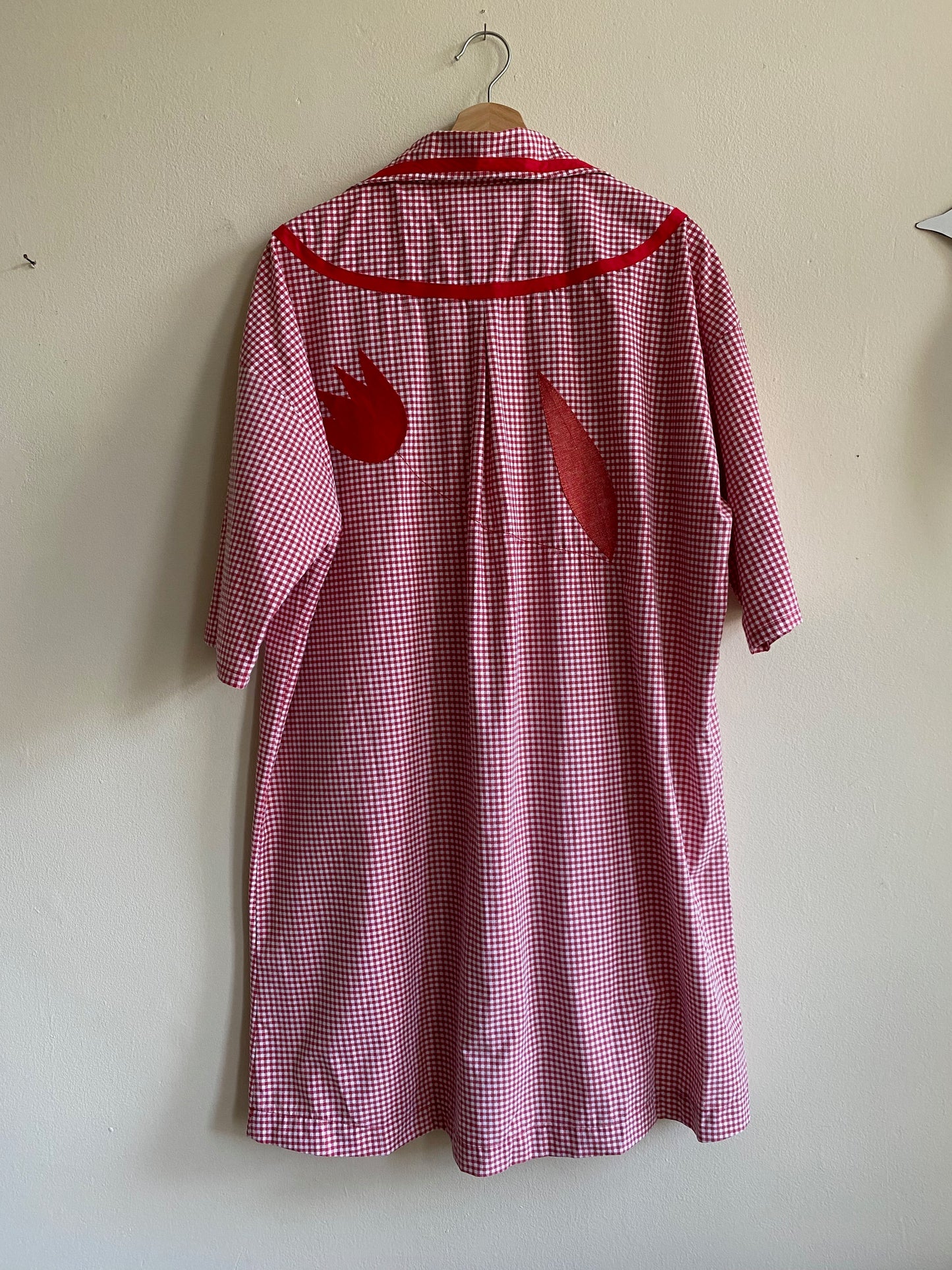 Gingham Collared Dress