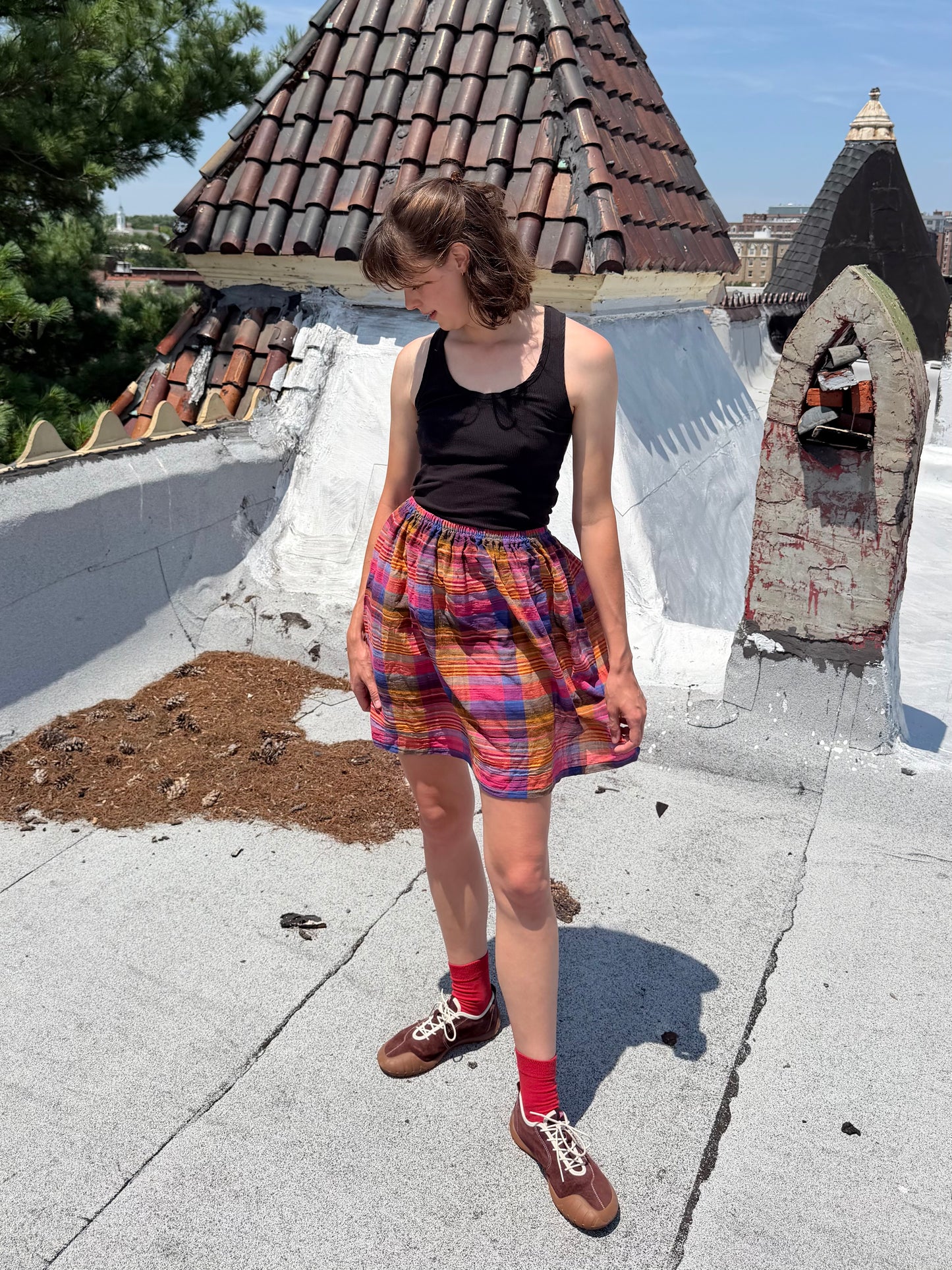 Plaid Easy Skirt
