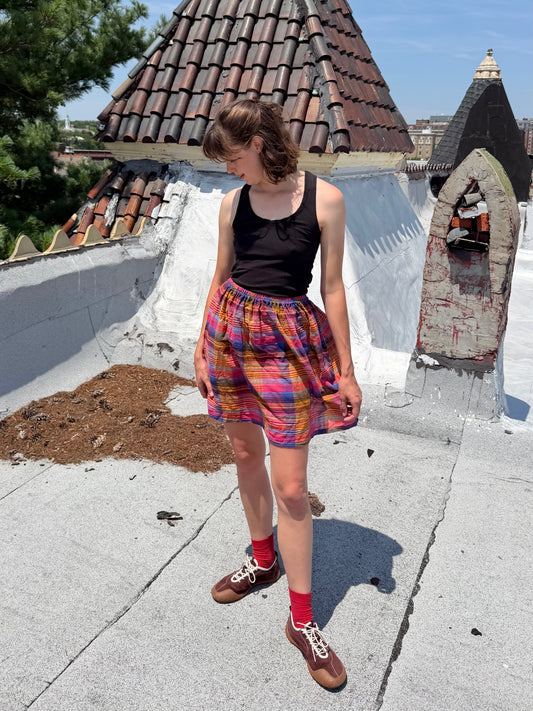Plaid Easy Skirt