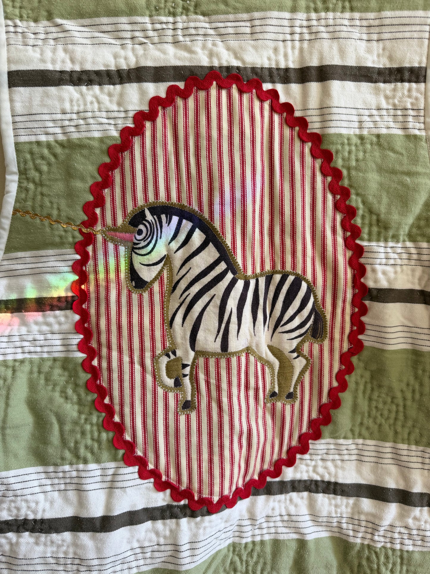 Unicorn Zebra Quilt Vest