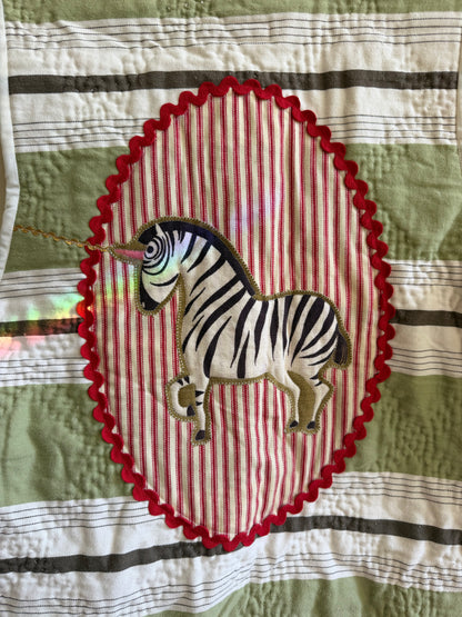 Unicorn Zebra Quilt Vest